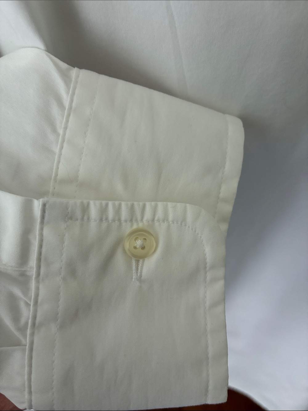 GAP Perfect shirt ladies Optic White Button-Down Long Sleeve Med - Picture 7 of 8